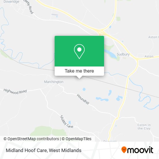 Midland Hoof Care map