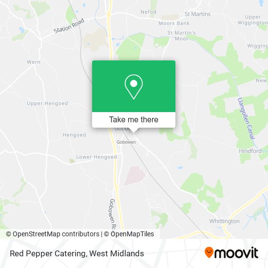 Red Pepper Catering map