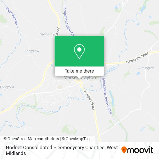 Hodnet Consolidated Eleemosynary Charities map