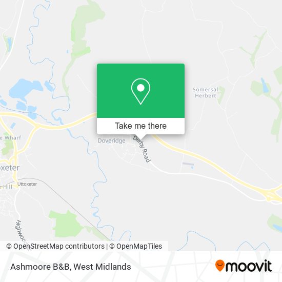 Ashmoore B&B map