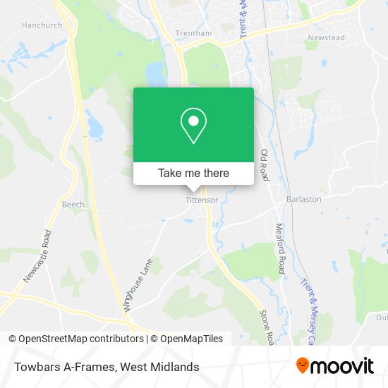 Towbars A-Frames map
