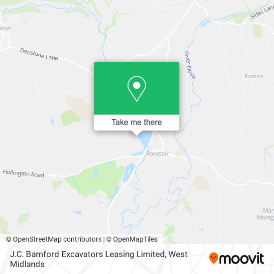 J.C. Bamford Excavators Leasing Limited map