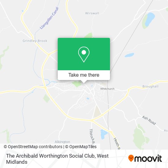 The Archibald Worthington Social Club map