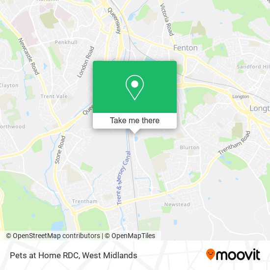 Pets at Home RDC map