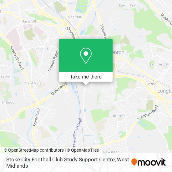 Stoke City Football Club Study Support Centre map