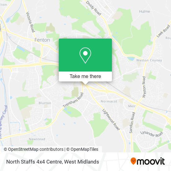 North Staffs 4x4 Centre map