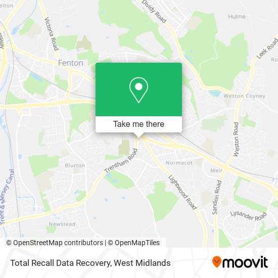 Total Recall Data Recovery map
