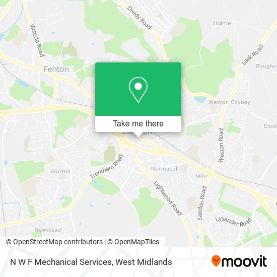 N W F Mechanical Services map