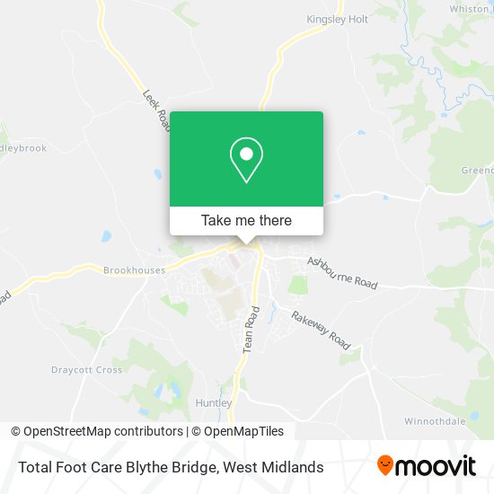 Total Foot Care Blythe Bridge map