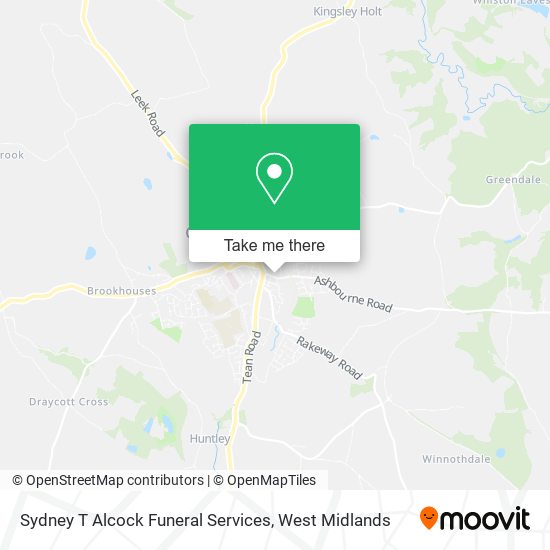 Sydney T Alcock Funeral Services map
