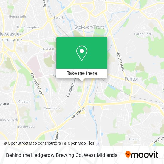 Behind the Hedgerow Brewing Co map