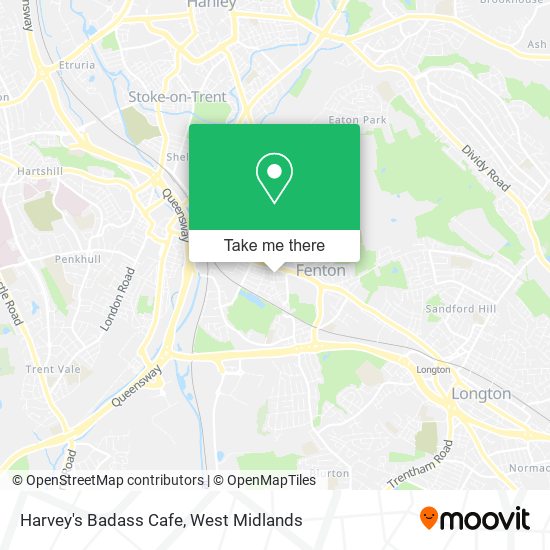 Harvey's Badass Cafe map