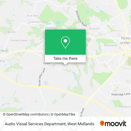 Audio Visual Services Department map