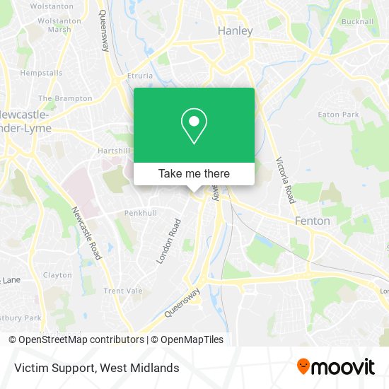 Victim Support map