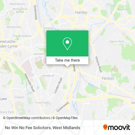 No Win No Fee Solicitors map