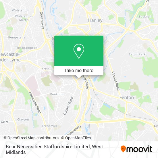 Bear Necessities Staffordshire Limited map