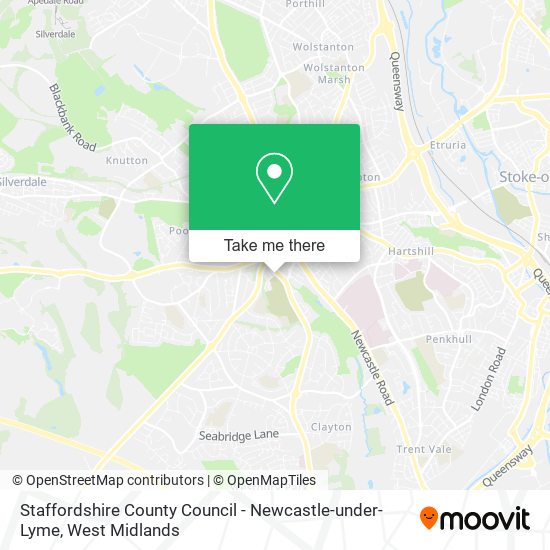 Staffordshire County Council - Newcastle-under-Lyme map