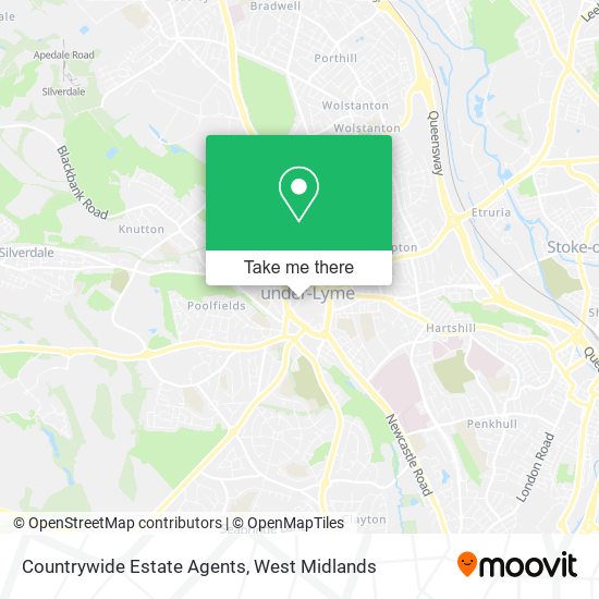 Countrywide Estate Agents map