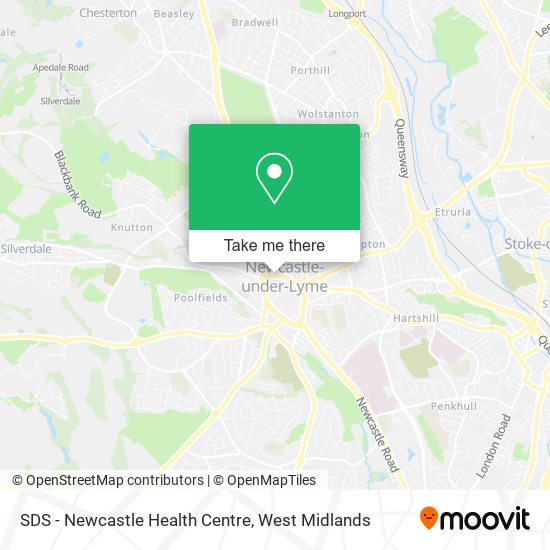 SDS - Newcastle Health Centre map