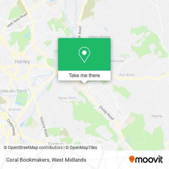 Coral Bookmakers map