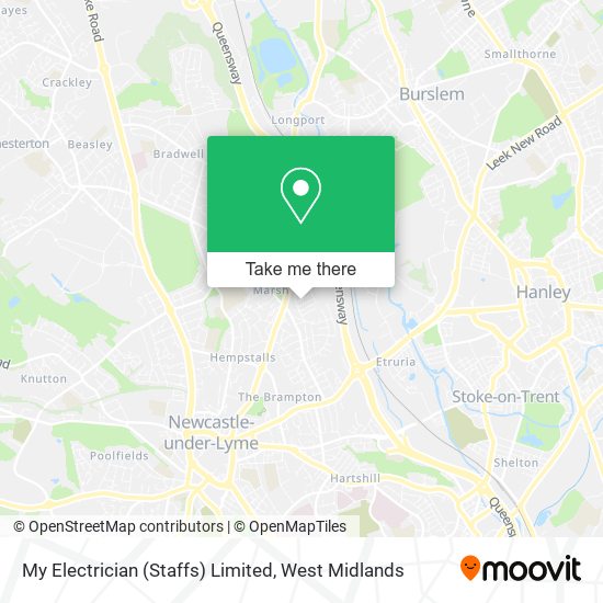 My Electrician (Staffs) Limited map