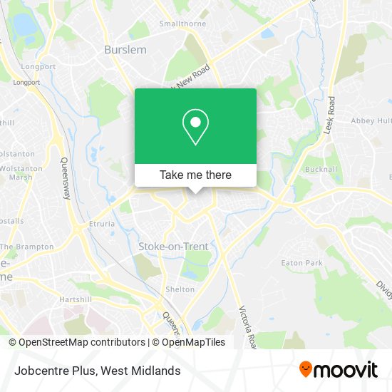 Jobcentre Plus map