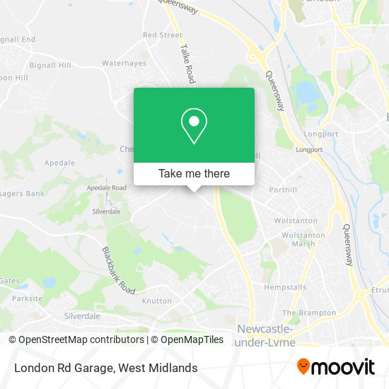London Rd Garage map