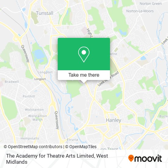 The Academy for Theatre Arts Limited map