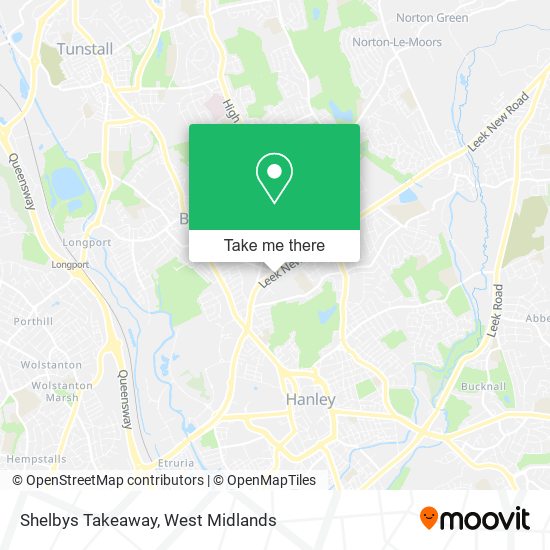 Shelbys Takeaway map