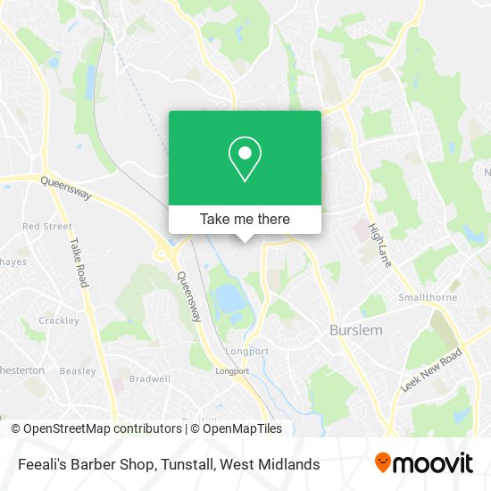 Feeali's Barber Shop, Tunstall map