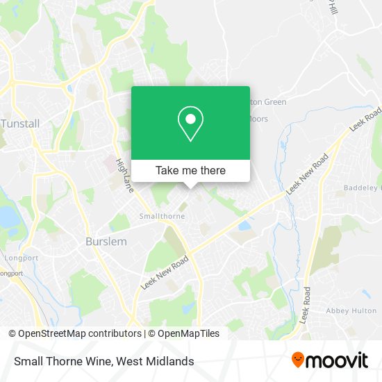 Small Thorne Wine map