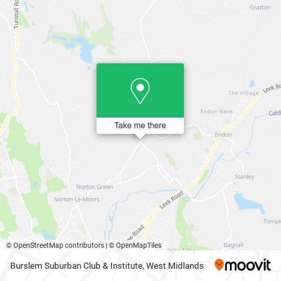Burslem Suburban Club & Institute map