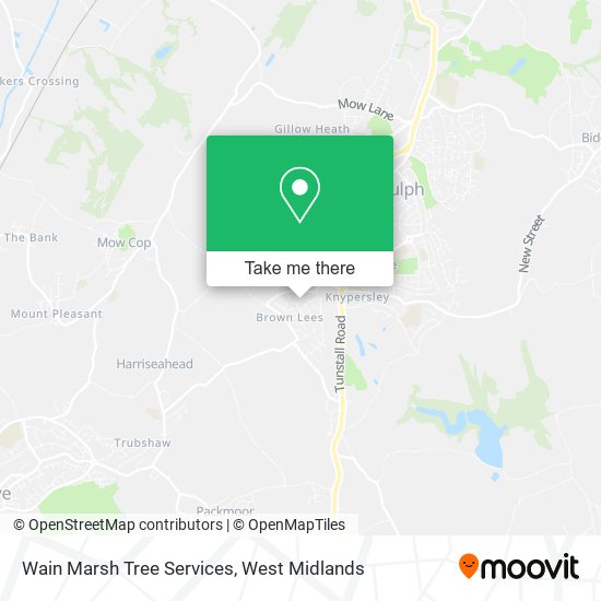 Wain Marsh Tree Services map