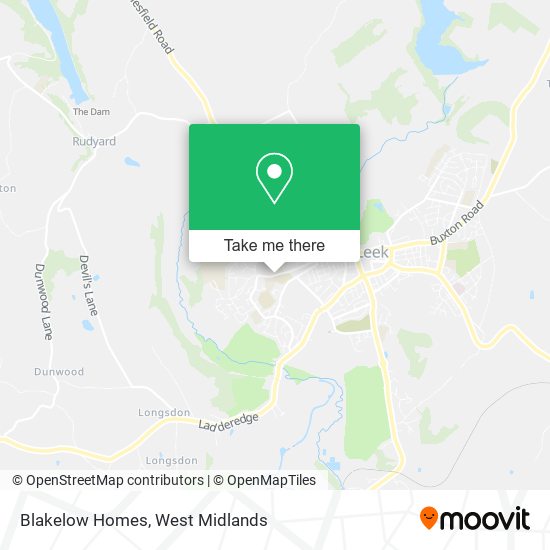 Blakelow Homes map