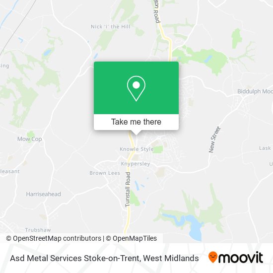Asd Metal Services Stoke-on-Trent map