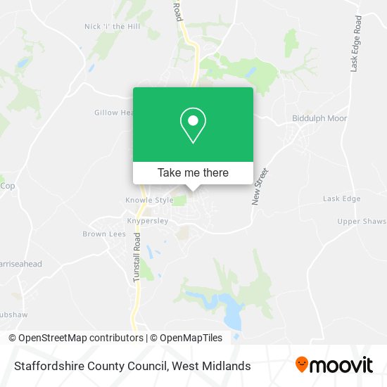Staffordshire County Council map