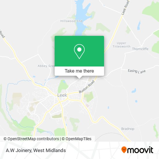 A.W Joinery map