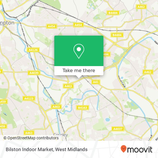 Bilston Indoor Market map