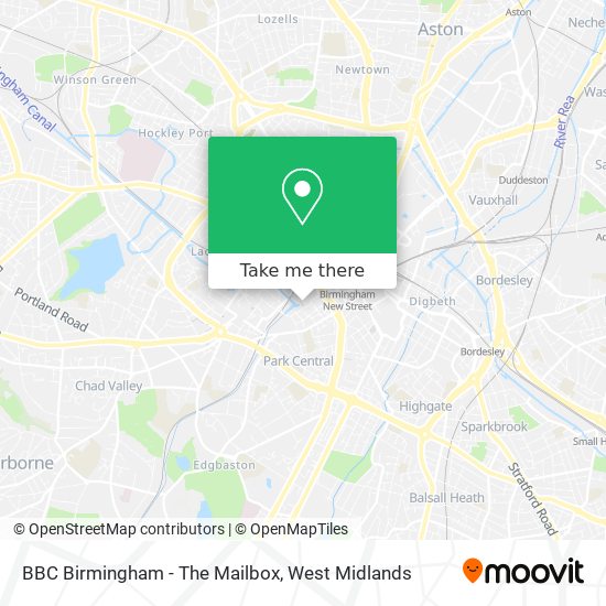 BBC Birmingham - The Mailbox map