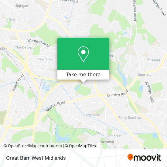 Great Barr map
