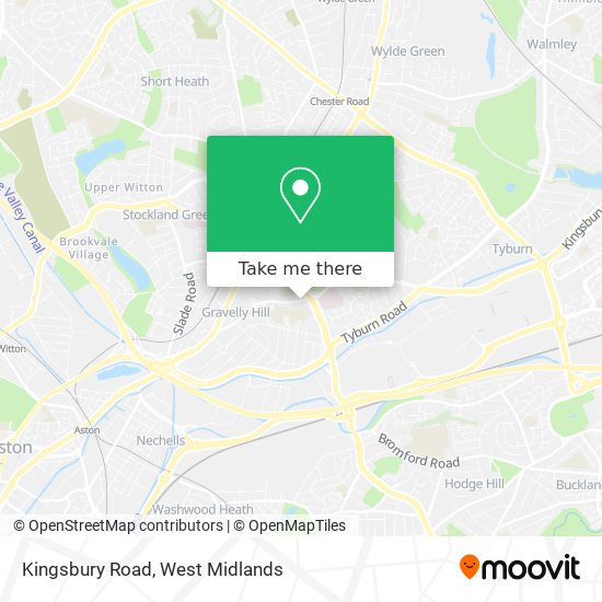 Kingsbury Road map