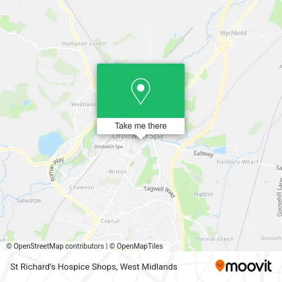 St Richard's Hospice Shops map