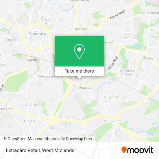 Extracare Retail map