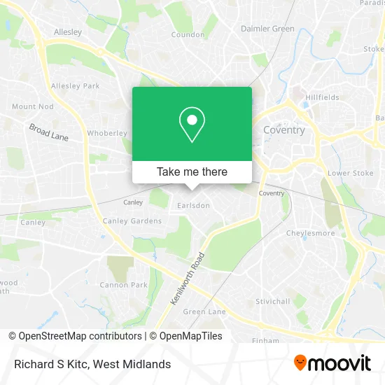 Richard S Kitc map