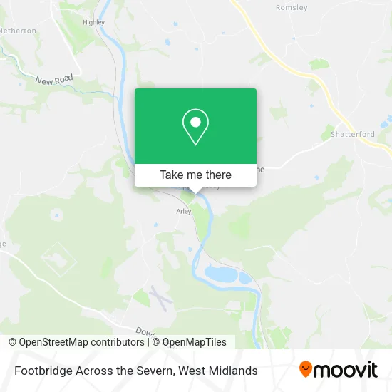 Footbridge Across the Severn map