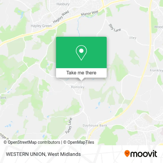 WESTERN UNION map