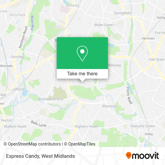 Express Candy map