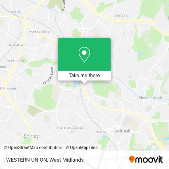 WESTERN UNION map