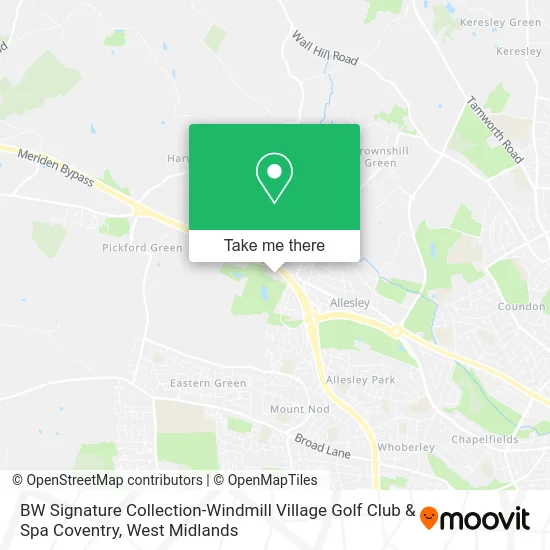 BW Signature Collection-Windmill Village Golf Club & Spa Coventry map