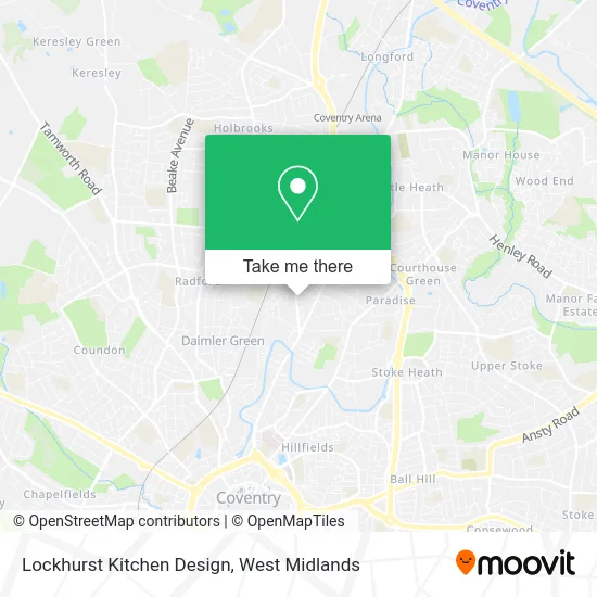 Lockhurst Kitchen Design map